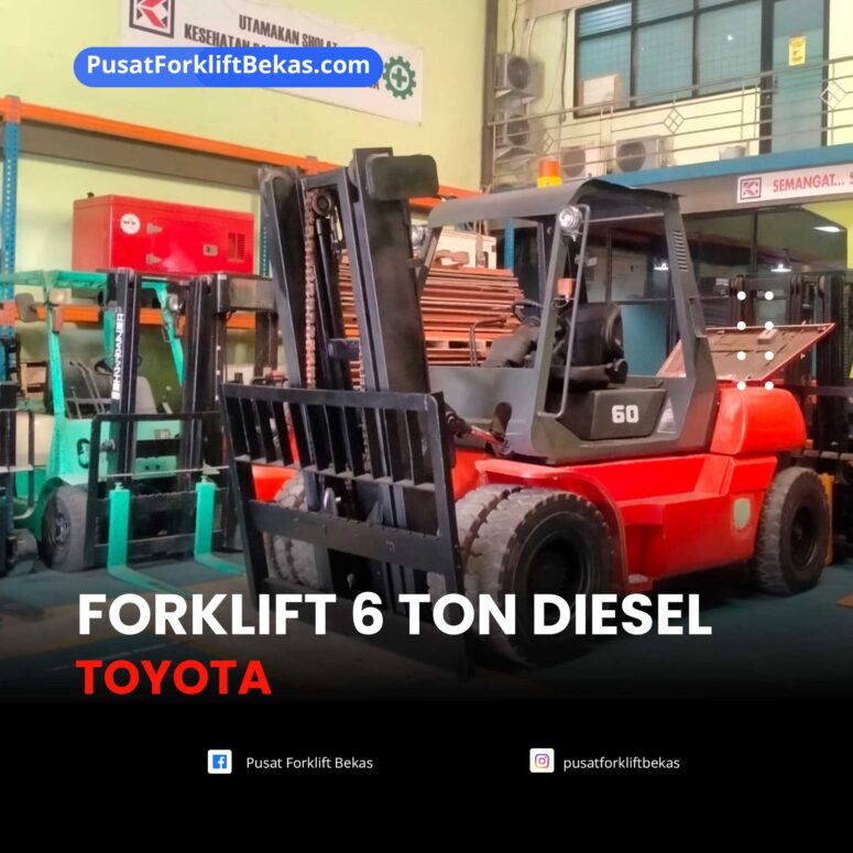 Forklift 6 ton Diesel Toyota 5FD60 2005