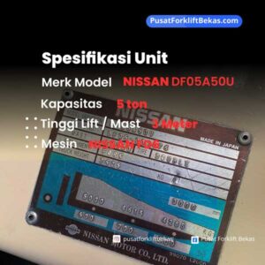 Forklift 5 ton Nissan