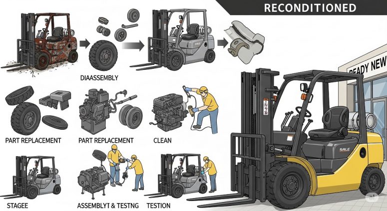 proses forklift rekondisi